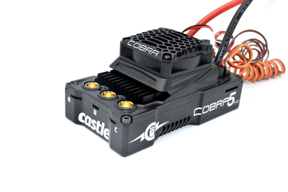 Castle Creations Cobra 5 HV, 12S, 50.4V ESC, 20A Peak BEC 010-0178-00 (ONLINE ORDER ONLY)