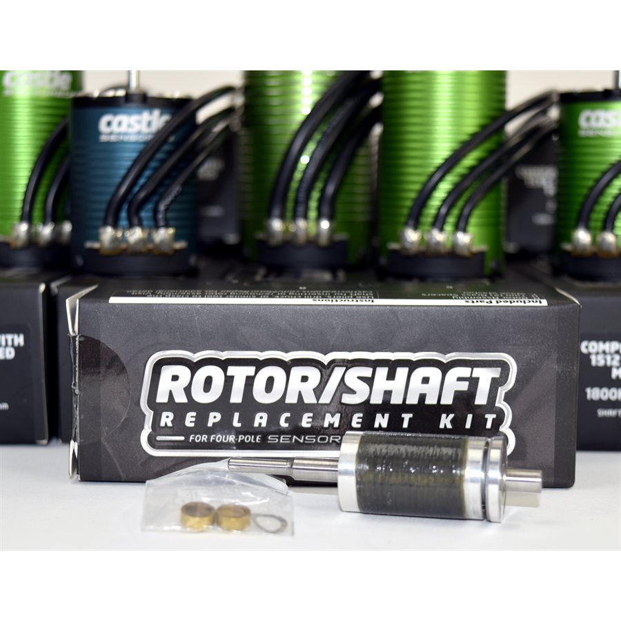 Castle Creations 1410 Rotor/Shaft Kit (3800Kv) (ONLINE ORDER ONLY)