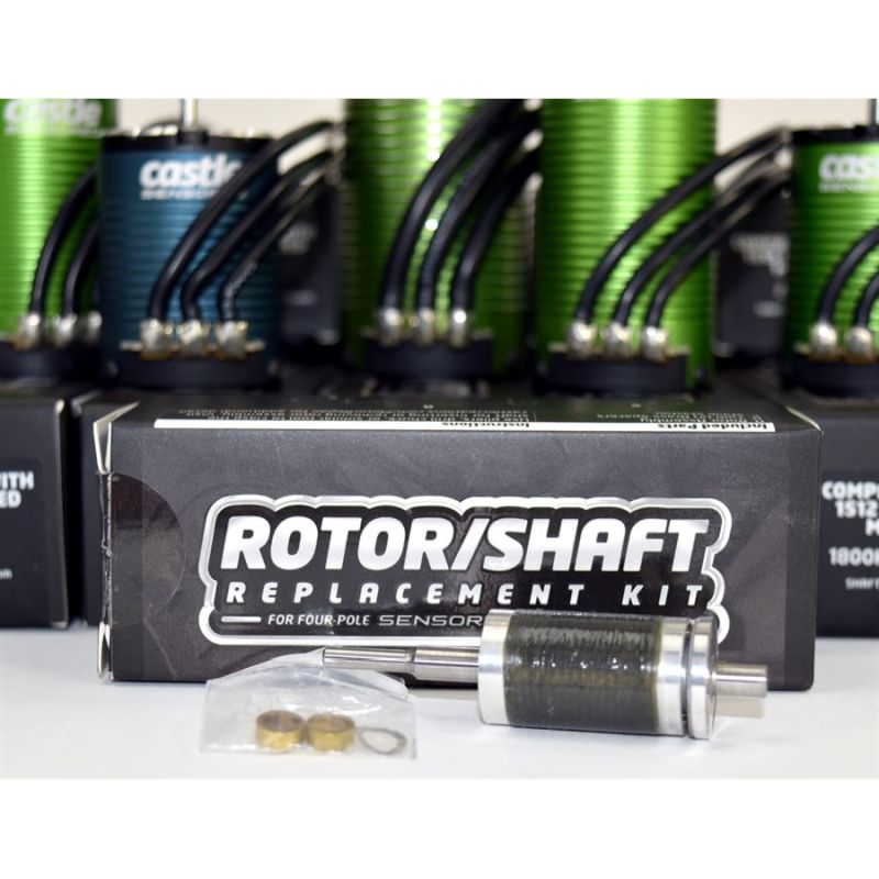 Castle Creations Rotor / Shaft Replacement Kit, 1515-2200KV V2 011-0166-00 (ONLINE ORDER ONLY)