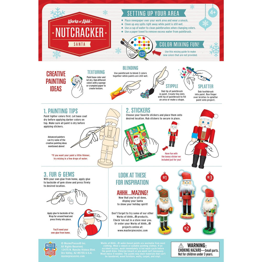 Nutcracker Santa Wood Paint Set (ONLINE ORDER ONLY)