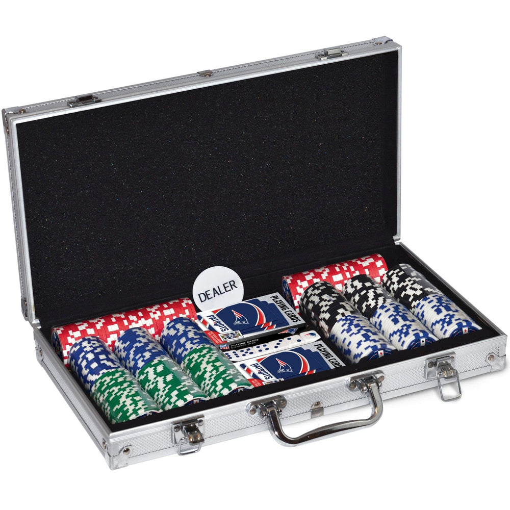 New England Patriots 300 Piece Poker Set (ONLINE ORDER ONLY)