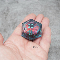 Cthulhu's Eye | Giant D20 Moving Eye DnD Dice | Acrylic RPG Gaming Dice (ONLINE ORDER ONLY)