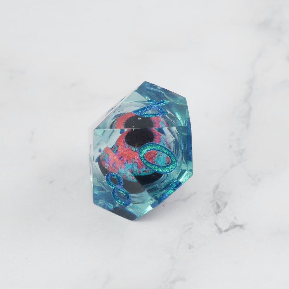 Cthulhu's Eye |  7 Piece Moving Eye DnD Dice Set | Acrylic RPG Gaming Dice (ONLINE ORDER ONLY)