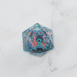 Cthulhu's Eye |  7 Piece Moving Eye DnD Dice Set | Acrylic RPG Gaming Dice (ONLINE ORDER ONLY)
