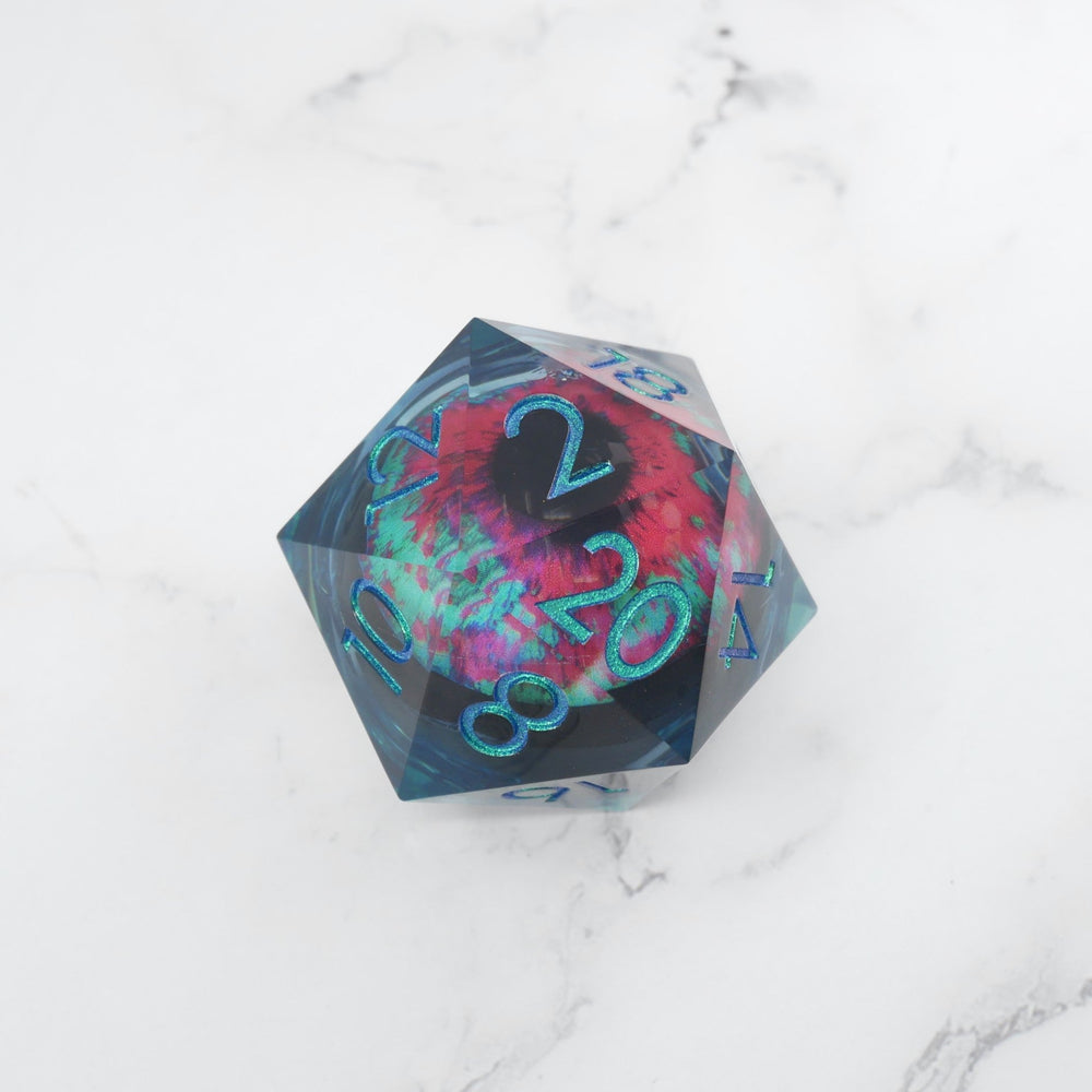 Cthulhu's Eye | Giant D20 Moving Eye DnD Dice | Acrylic RPG Gaming Dice (ONLINE ORDER ONLY)
