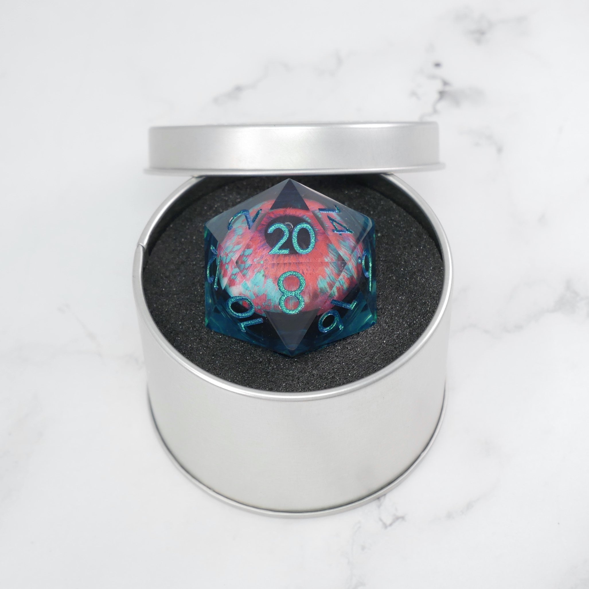 Cthulhu's Eye | Giant D20 Moving Eye DnD Dice | Acrylic RPG Gaming Dice (ONLINE ORDER ONLY)