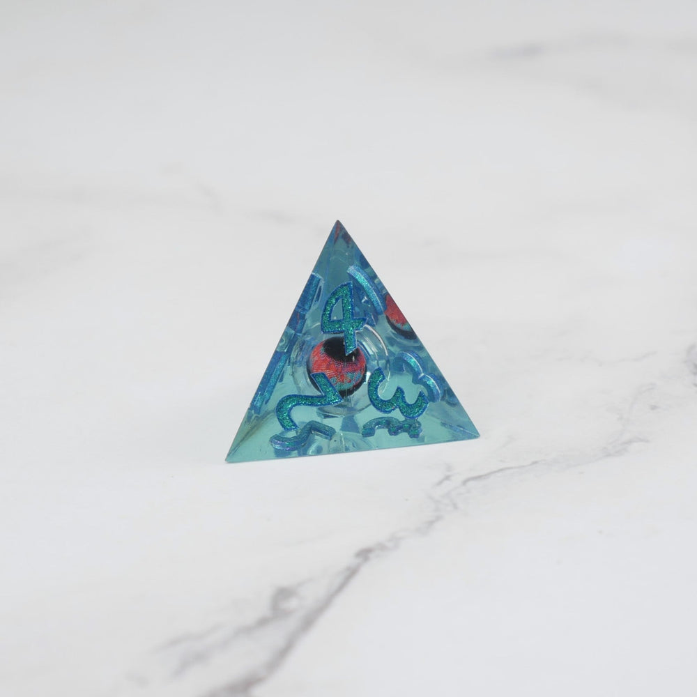Cthulhu's Eye |  7 Piece Moving Eye DnD Dice Set | Acrylic RPG Gaming Dice (ONLINE ORDER ONLY)