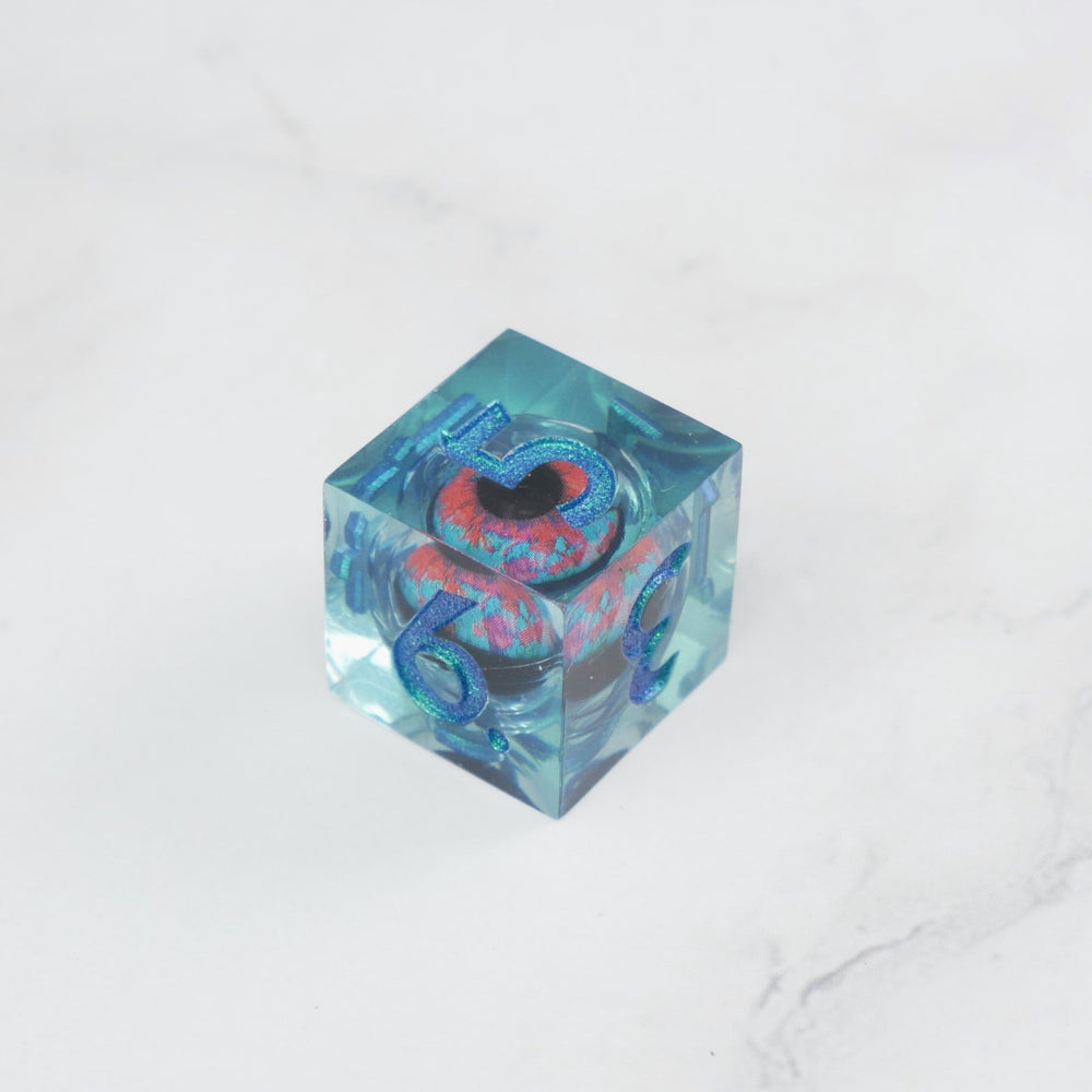 Cthulhu's Eye |  7 Piece Moving Eye DnD Dice Set | Acrylic RPG Gaming Dice (ONLINE ORDER ONLY)