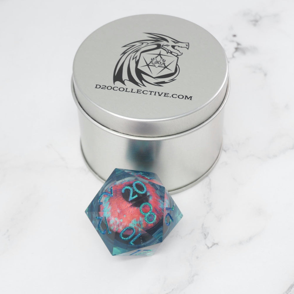 Cthulhu's Eye | Giant D20 Moving Eye DnD Dice | Acrylic RPG Gaming Dice (ONLINE ORDER ONLY)