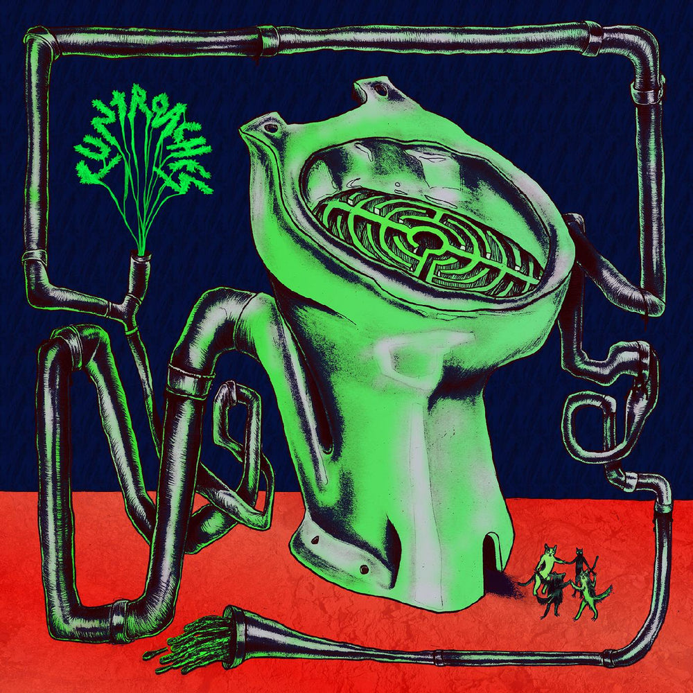 Cuntroaches - Cuntroaches (DELUXE EDITION, DUAL-LOCK-GROOVE RADIOACTIVE-BILE GREEN) [Vinyl] (ONLINE ORDER ONLY)