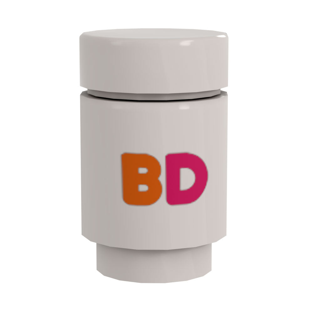 BD, Buildin' Coffee Cup for Minifigs made with LEGO parts - B3 Customs (Online Order Only)