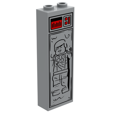 Solo in Carbonite (1x2x5 Brick) made using LEGO parts - B3 Customs (Online Order Only)