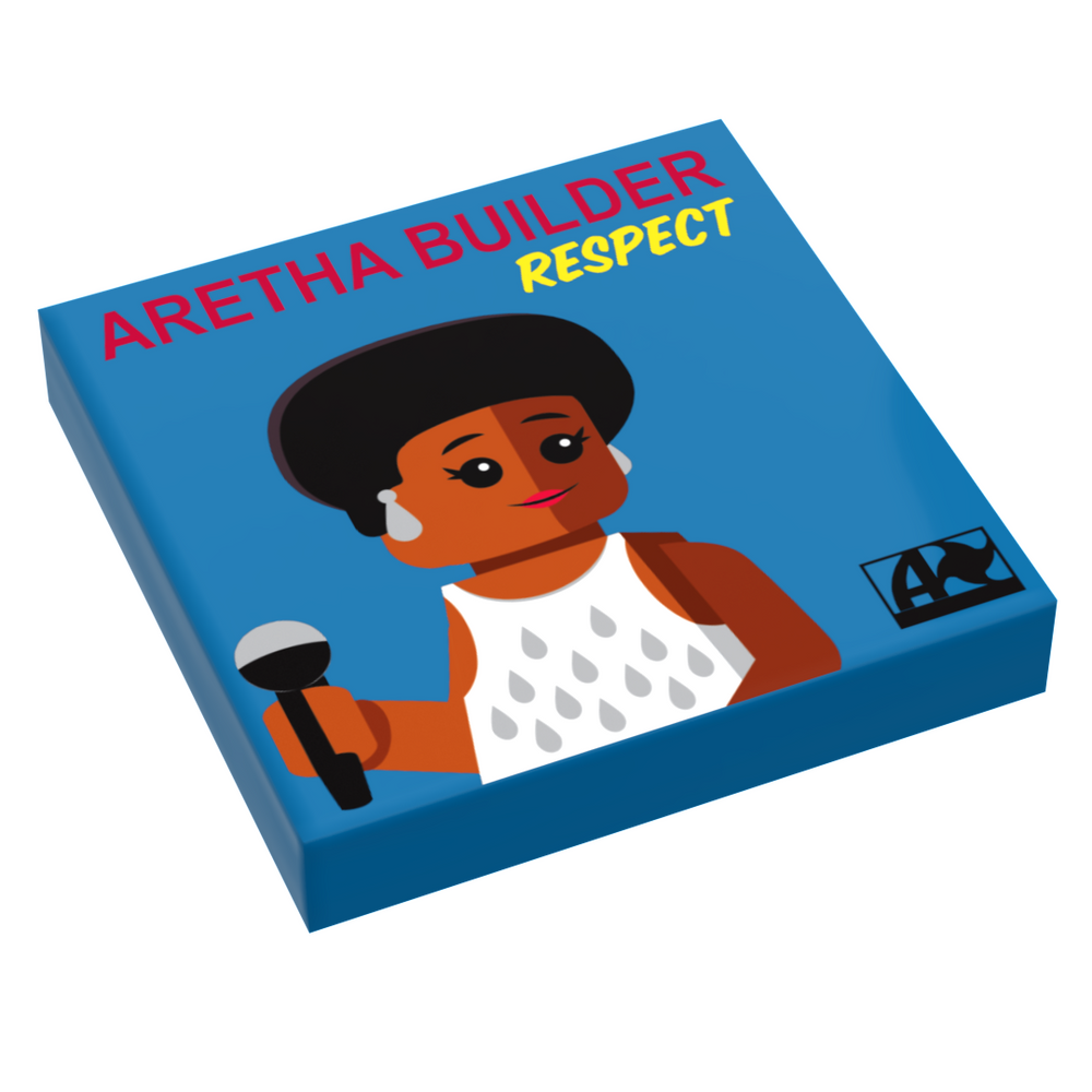 Respect, Aretha Builder - B3 Customs Music Album Cover (2x2 Tile) (Online Order Only)