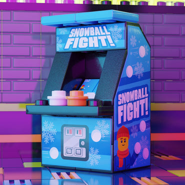 Snowball Fight Arcade Machine made using LEGO parts - B3 Customs (Online Order Only)