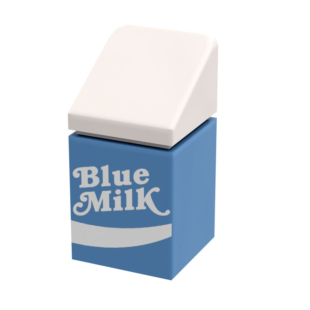 B3 Customs® Blue Milk Carton made from LEGO parts (Online Order Only)