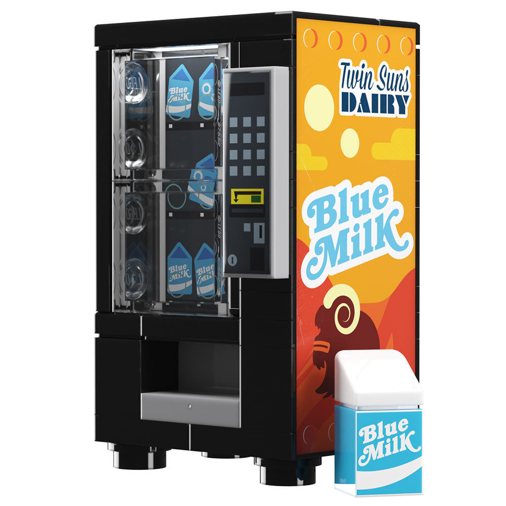 Blue Milk Vending Machine Building Set made using LEGO parts - B3 Customs (Online Order Only)