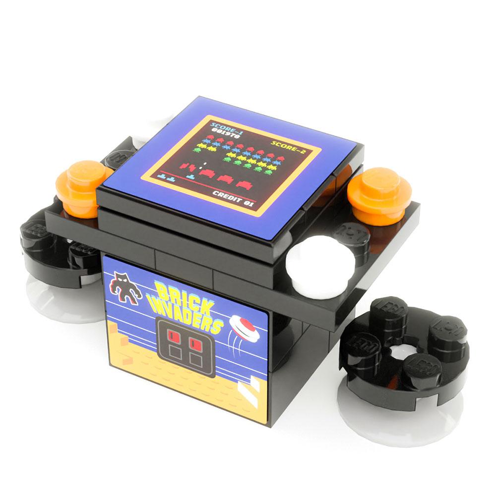 Brick Invaders 2-Player Classic Arcade made using LEGO parts - B3 Customs (Online Order Only)
