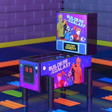 Builders of the Galaxy - B3 Customs Pinball Arcade Machine Building Set made using LEGO parts (Online Order Only)
