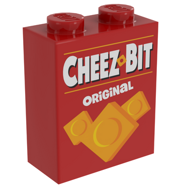 Cheez-Bits Minifig Snack Box made using LEGO part - B3 Customs (Online Order Only)