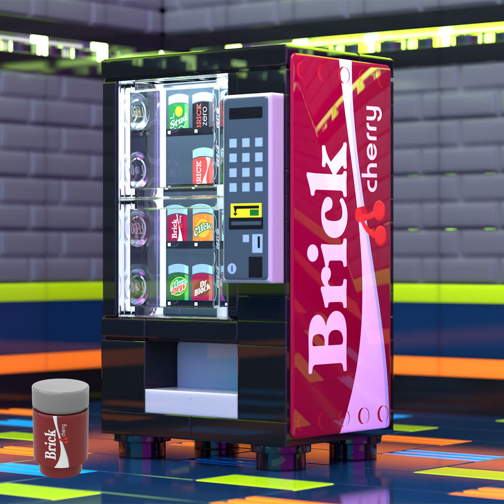 Cherry Cola Soda Vending Machine made using LEGO parts (Online Order Only)