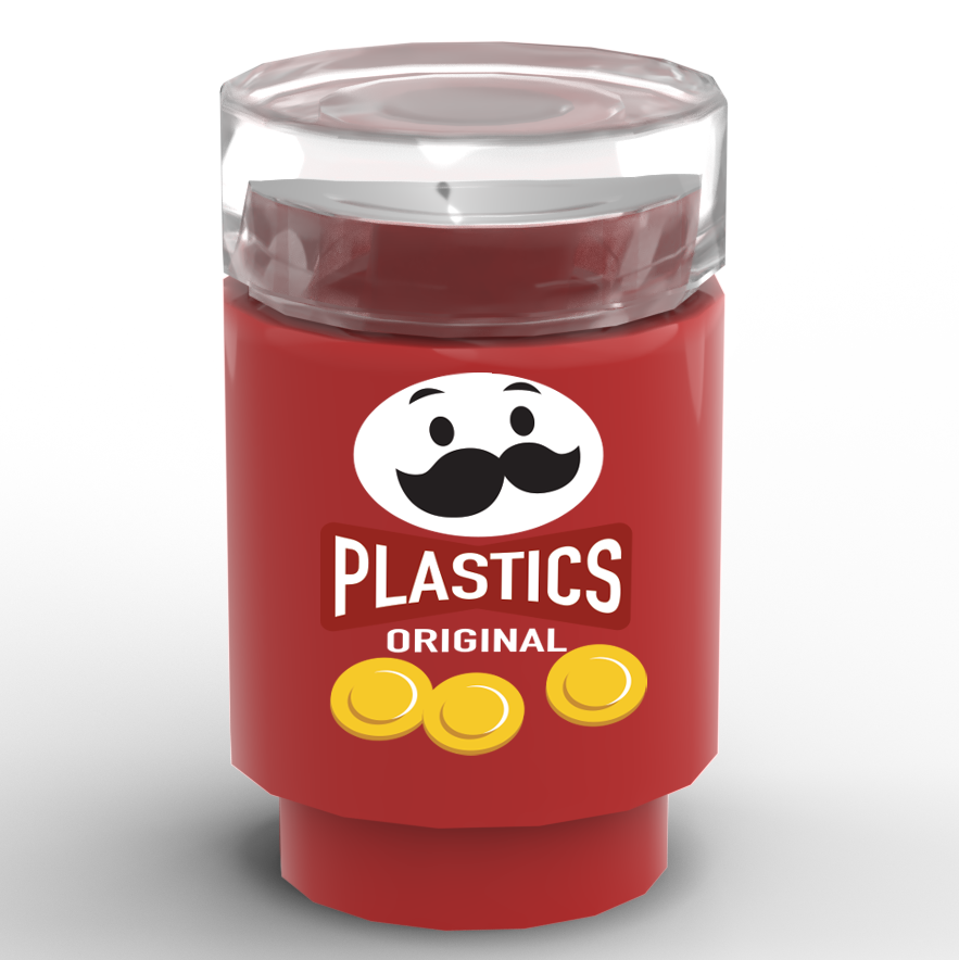 Stackable Chips Can made with real LEGO part (Online Order Only)