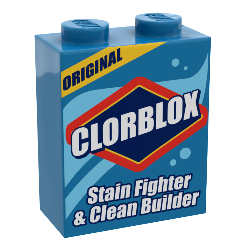 B3 Customs® Clorblox Minifig Cleaning Box made using LEGO part (Online Order Only)