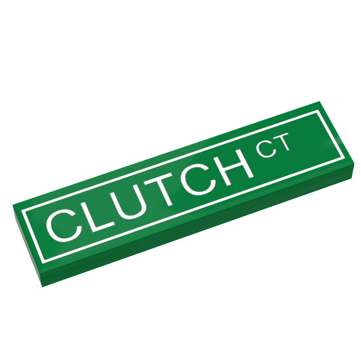 Clutch Court Street Sign made with LEGO part (1x4 Tile) - B3 Customsk (Online Order Only)