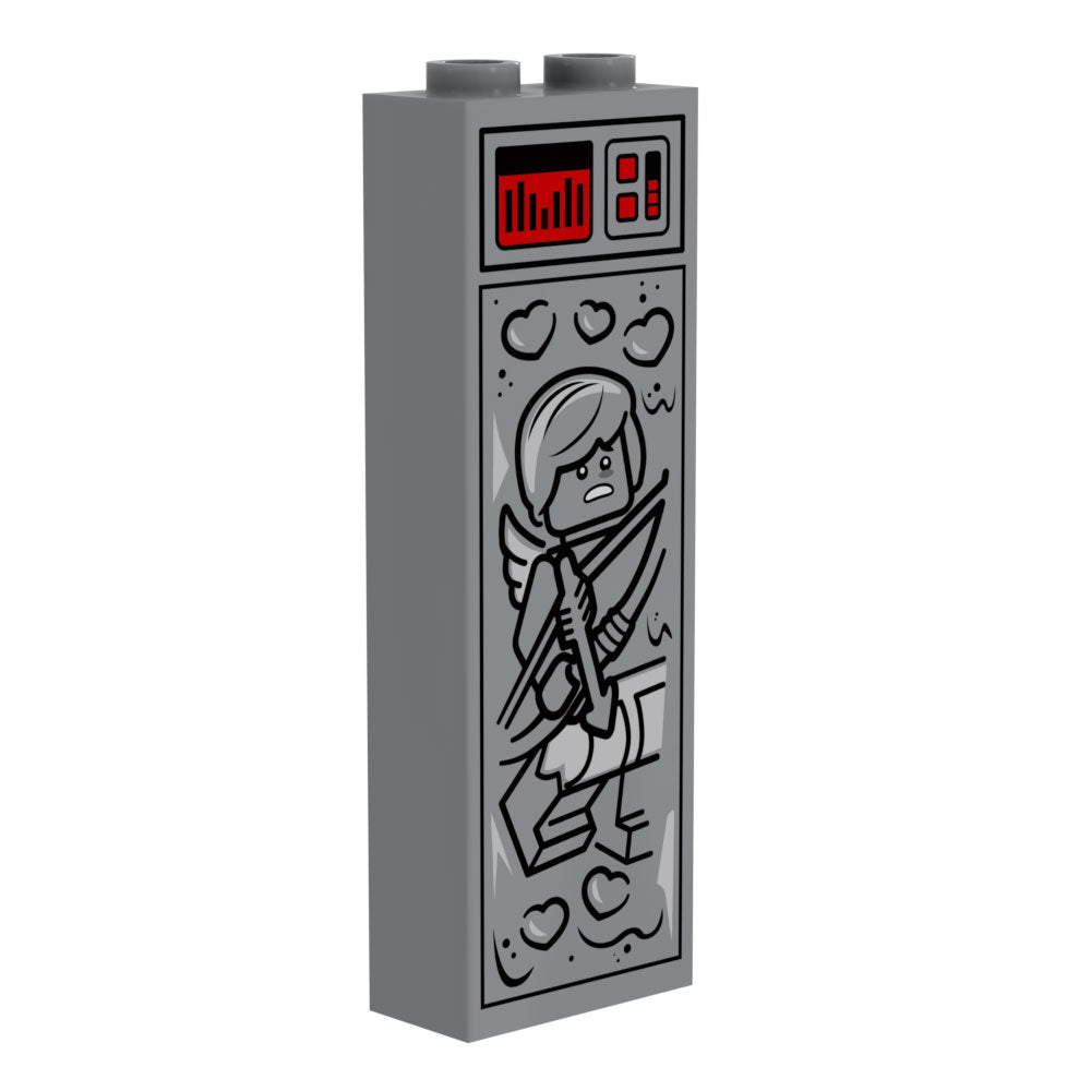 Cupid (Valentine's Day) in Carbonite (1x2x5 Brick) - B3 Customs (Online Order Only)