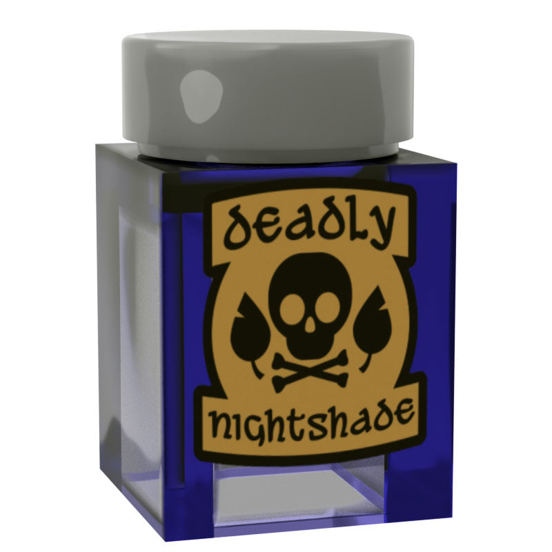 Deadly Nightshade Potion Bottle for Minifigs made using LEGO parts - B3 Customs (Online Order Only)
