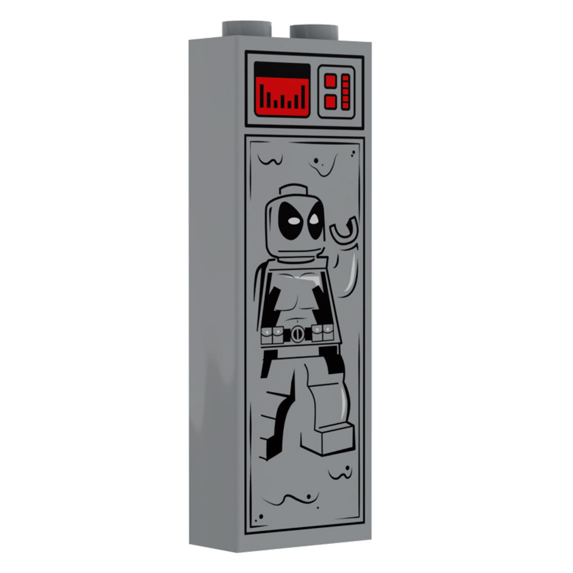 Mercenary in Carbonite (1x2x5 Brick) made using LEGO parts - B3 Customs (Online Order Only)