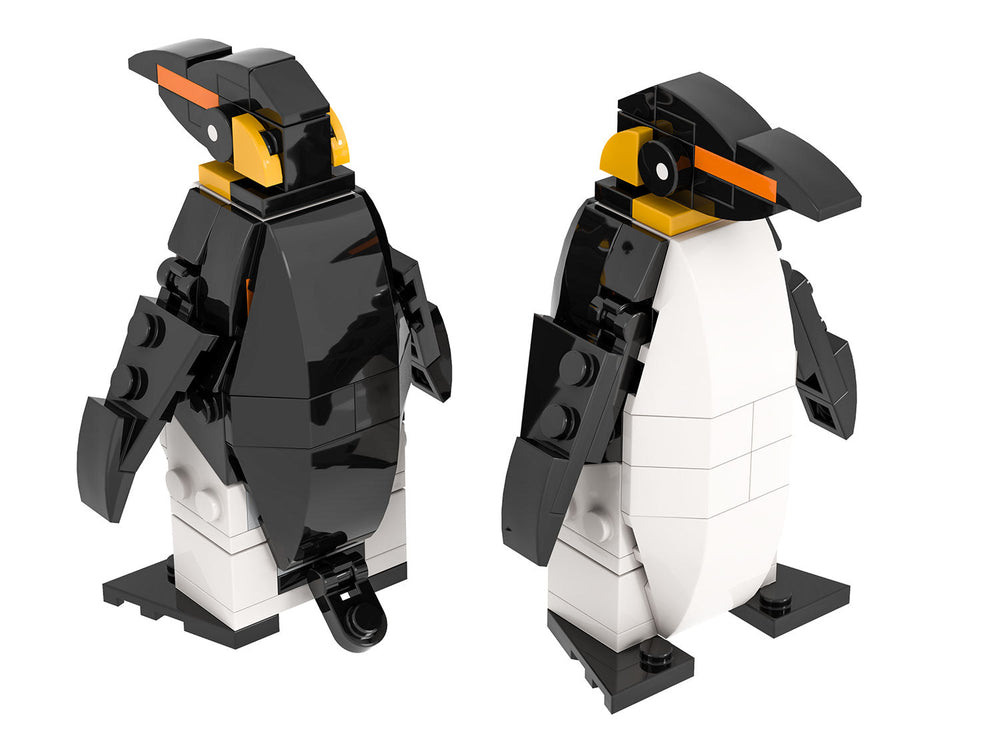 Emperor Penguin made using LEGO parts - B3 Customs (Online Order Only)