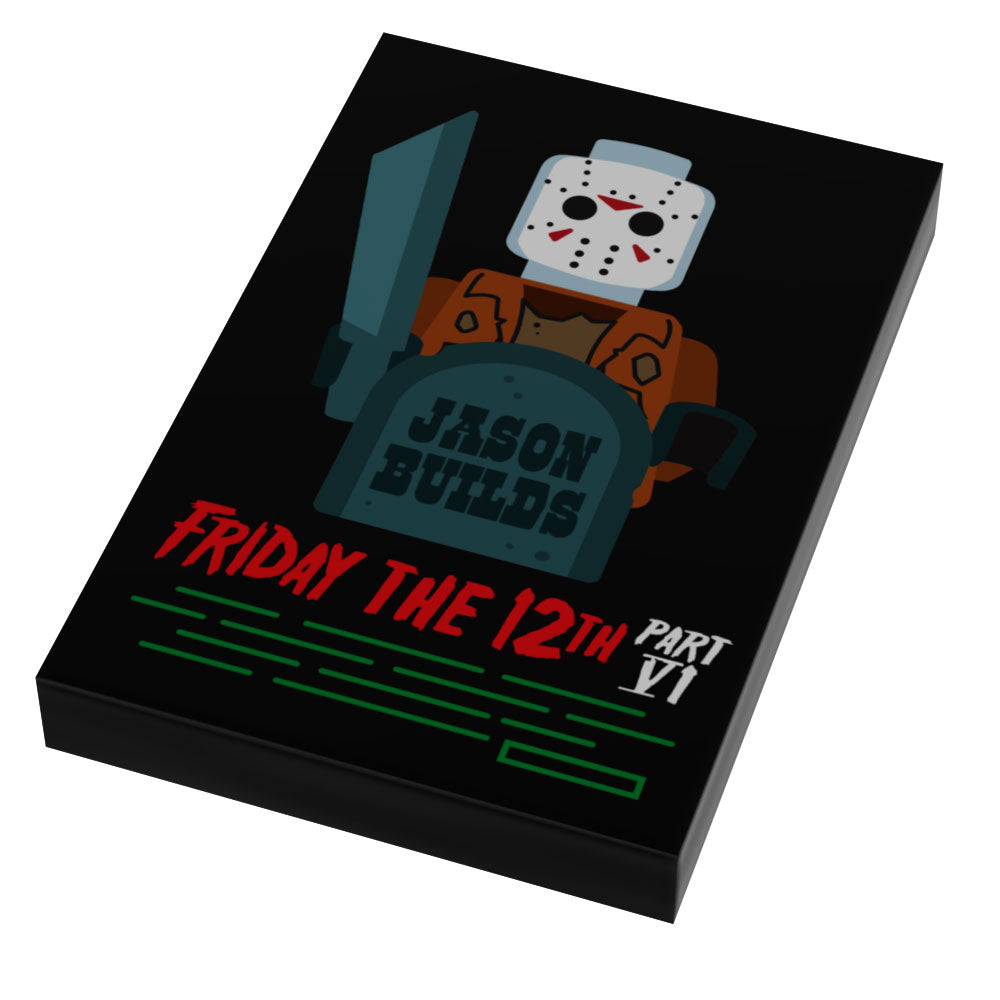 Friday the 12th Part VI: Jason Builds Movie Tile Cover (2x3 Tile) - B3 Customs (Online Order Only)