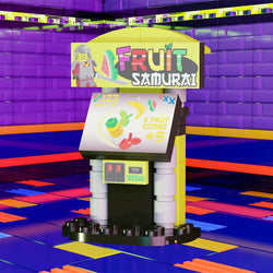 Fruit Samurai Arcade Building Set made using LEGO parts - B3 Customs (Online Order Only)