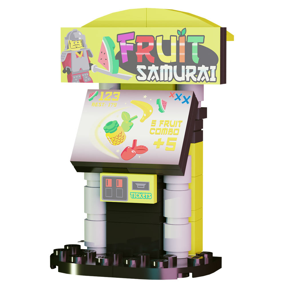 Fruit Samurai Arcade Building Set made using LEGO parts - B3 Customs (Online Order Only)