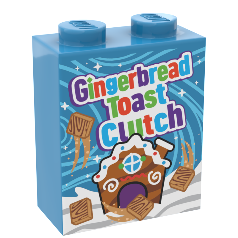 Gingerbread Toast Clutch Christmas Cereal (1x2x2 Brick) (ONLINE ORDER ONLY)