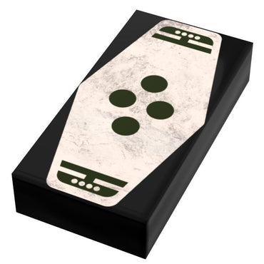Green 4 Sabacc Card Custom Printed 1x2 Tile made using LEGO part - B3 Customs (Online Order Only)