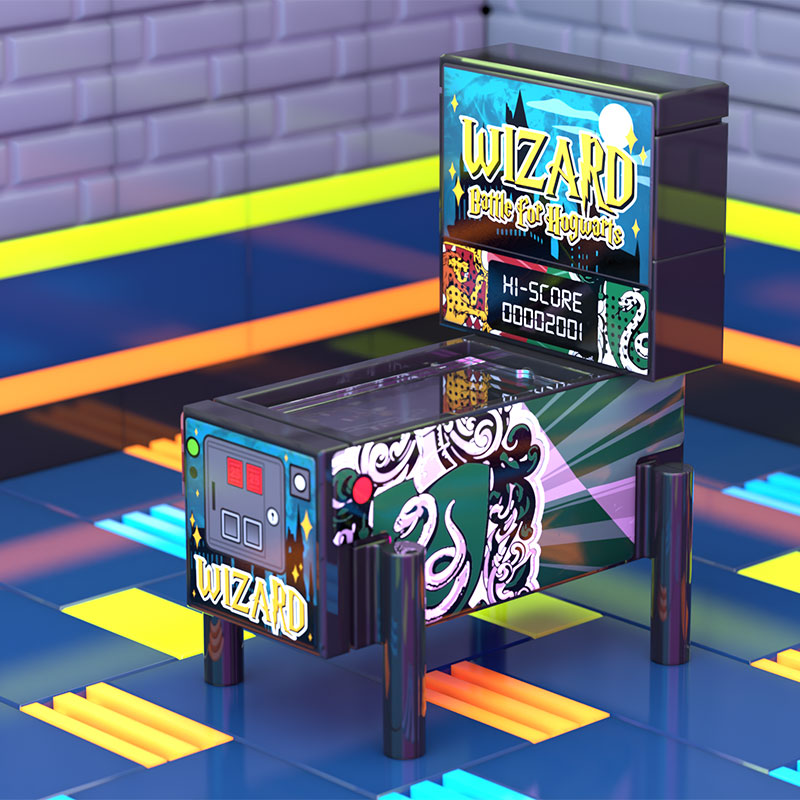 Harry Potter Pinball Arcade Machine Building Set made using LEGO parts (Online Order Only)
