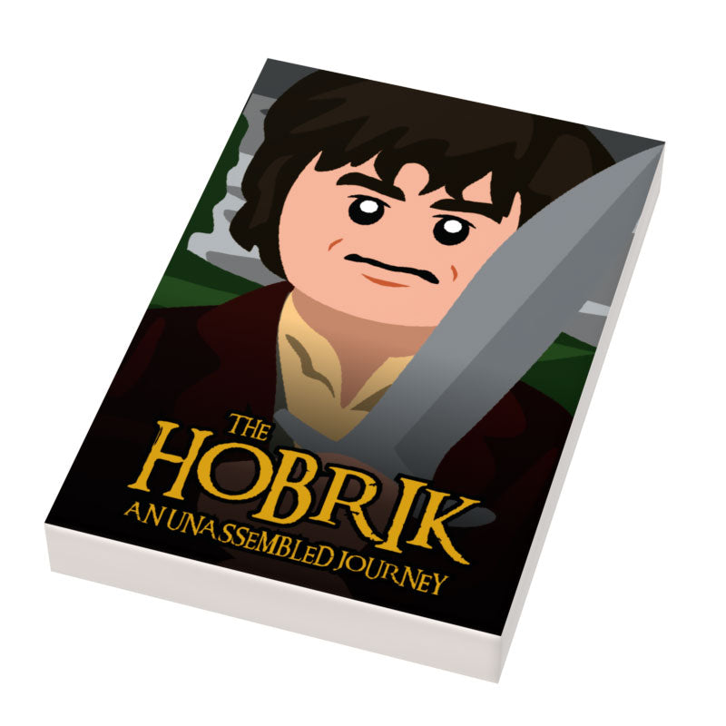 Hobbrick Movie Cover (2x3 Tile) made using LEGO parts - B3 Customs (Online Order Only)