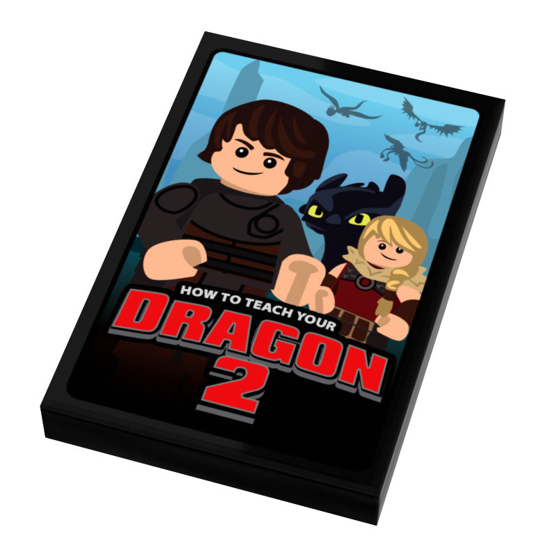 How To Teach A Dragon II Movie Cover (2x3 Tile)  - B3 Customs (Online Order Only)