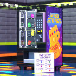 Infinity Stones Vending Machine Custom Building Set made using LEGO parts - B3 Customs (Online Order Only)