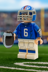 #6 QB NY Football Player Minifig (ONLINE ORDER ONLY)