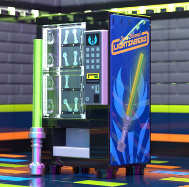 Jedi Sabers Vending Machine Building Set made using LEGO parts - B3 Customs (Online Order Only)