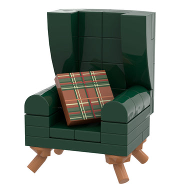 B3 Home Green Kelly Chair w/ Pillow - B3 Customs (Online Order Only)
