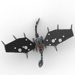 Custom Fell Beast w/ Ringwraith Minifig Building Set made using LEGO parts - B3 Customs (Online Order Only)