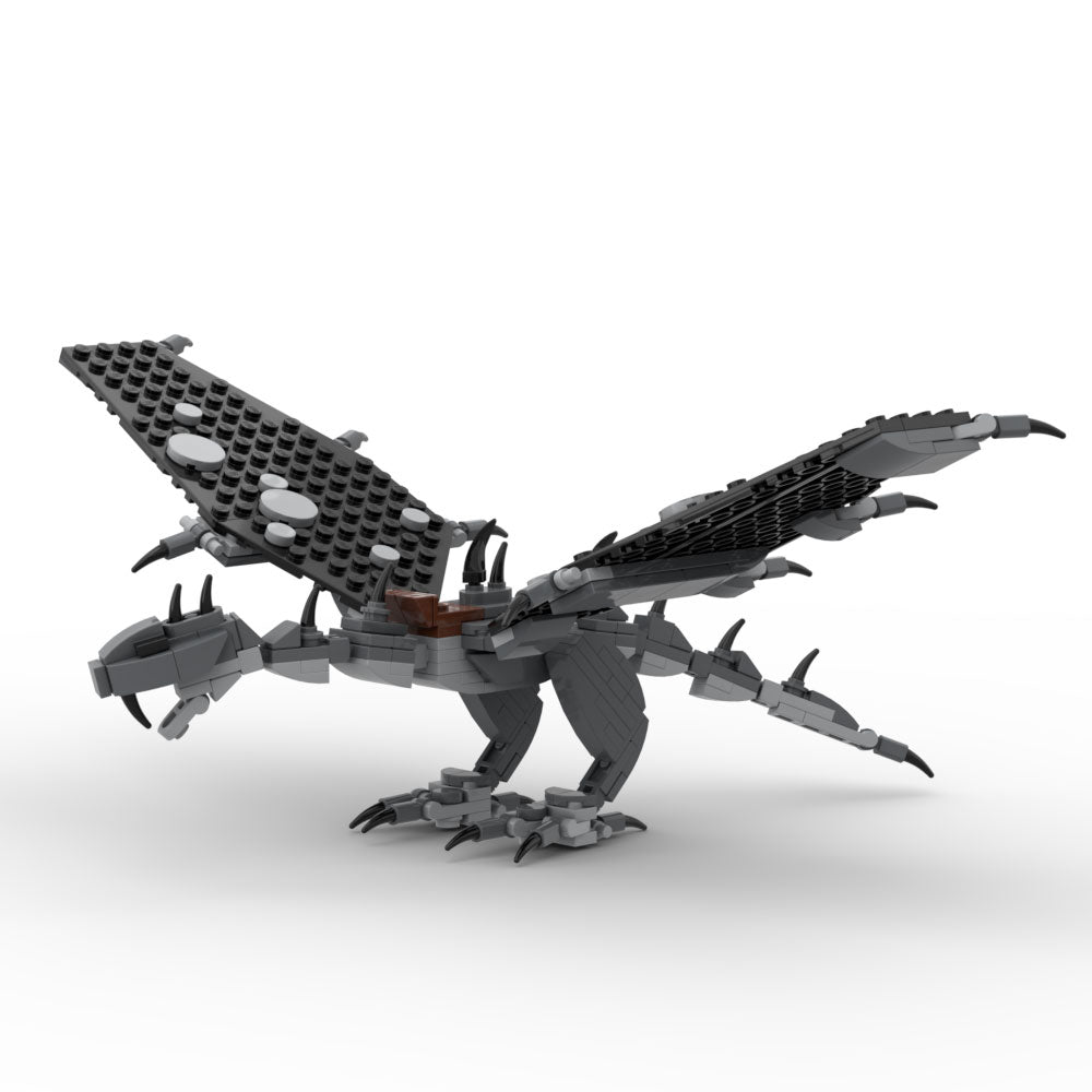Custom Fell Beast w/ Ringwraith Minifig Building Set made using LEGO parts - B3 Customs (Online Order Only)