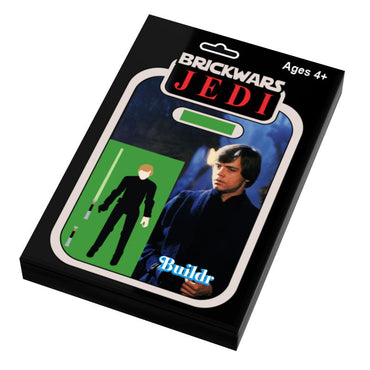 Luke Vintage Action Figure Tile (2x3) made from LEGO parts (Online Order Only)