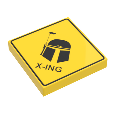Mandalorian Xing Sign made using LEGO part - B3 Customs (Online Order Only)