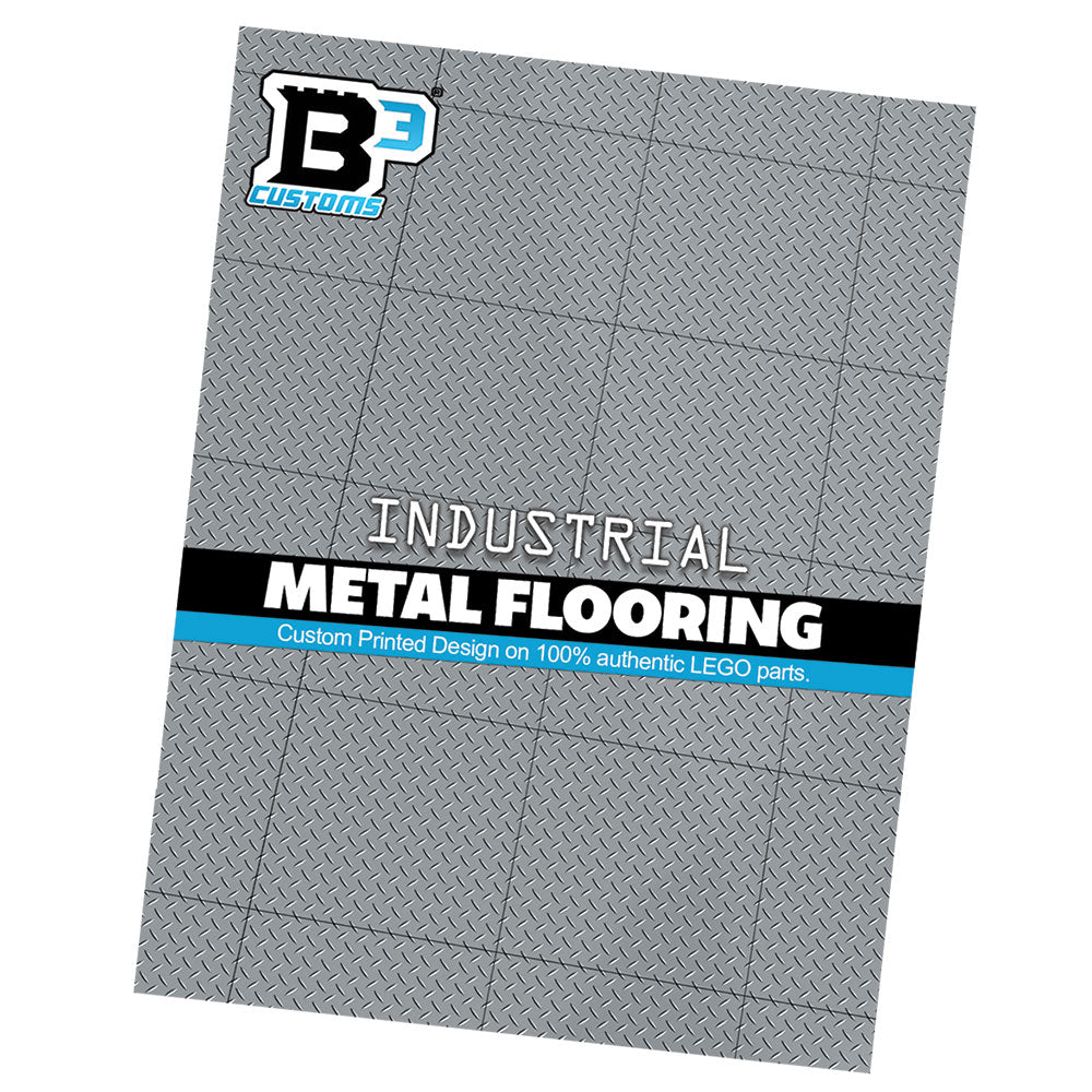 Industrial (Metal) Flooring 6x6 Tilesmade with LEGO parts - Pack of 10 (Online Order Only)