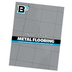 Industrial (Metal) Flooring 6x6 Tilesmade with LEGO parts - Pack of 10 (Online Order Only)