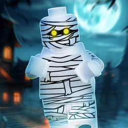 Halloween Mummy Minifig made using LEGO parts - B3 Customs (Online Order Only)